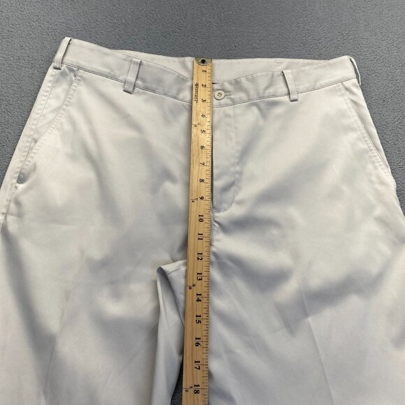 Nike Golf Tech Pants Mens 36x32 Ivory Dri Fit Straight Leg Preppy Classic - Picture 5 of 15